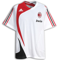 Adidas AC Milan Training Shirt - White/Red.