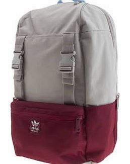 accessories adidas beige & red backpack campus