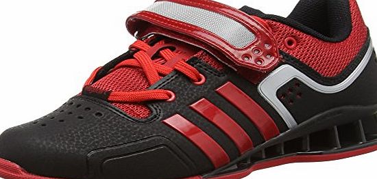 adidas  Adipower, Unisex Adults Multisport Indoor Shoes, Black (Black/Litht Scarlet), 9 UK (43 1/3 EU)