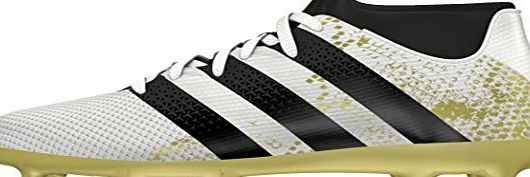 adidas  Boys Ace 16.3 Primemesh Fg Football Training Shoes, White (Ftwr White/Core Black/Gold Met), 3.5 Child UK 36 EU