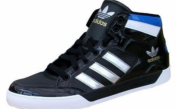 adidas  Originals Hard Court Mens Hi Top Trefoil Trainers Sneakers Shoes black UK 7.5