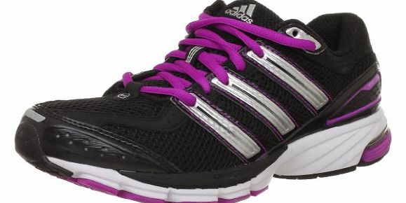 adidas  Response Cushion 21 Ladies Running Shoes, Black/White/Purple, UK5