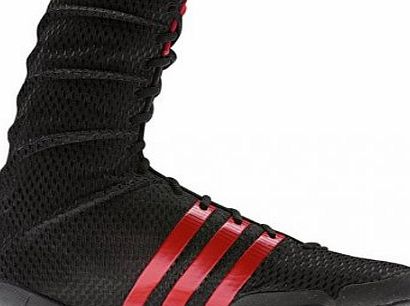 adidas Adipower Adult Boxing Boots, Black/Red, UK8