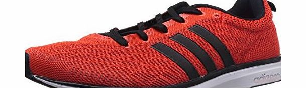 adidas Adizero Feather 4, Mens Running Shoes, Black (Infrared/Infrared/Black 1), 11 UK