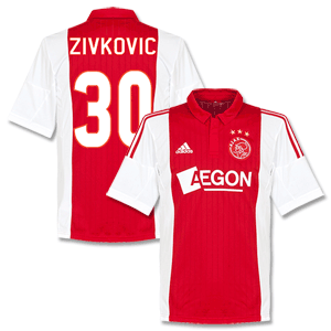 Ajax Home Zivkovic Shirt 2014 2015 (Fan Style