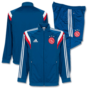 Adidas Ajax Navy PES Tracksuit 2014 2015