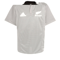 Adidas All Blacks Home Rugby Shirt - Black - Kids.