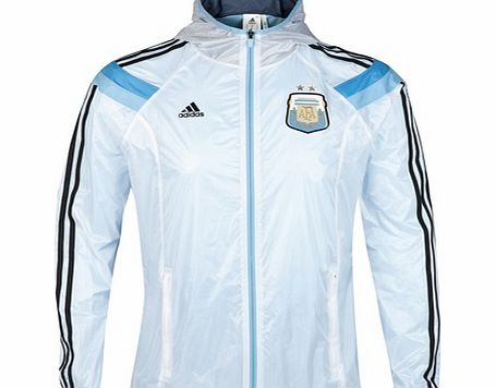 Adidas Argentina Anthem Jacket - White/Blue/Black White
