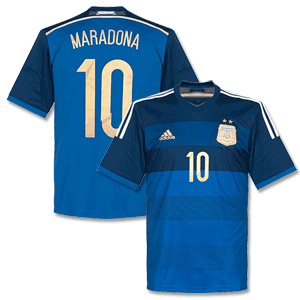 Adidas Argentina Away Maradona Shirt 2014 2015