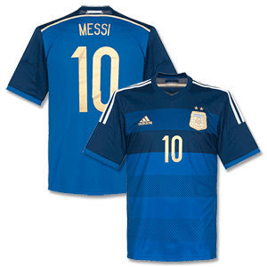 Argentina Away Messi Shirt 2014 2015