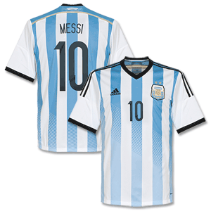 Argentina Home Messi Shirt 2014 2015