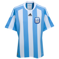 Adidas Argentina Home Shirt 2009/10 with Aguero 16