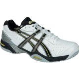 Adidas ASICS Gel-Challenger 7 OC Mens Tennis Shoes , UK10.5, WHITE/BLACK MOSS/LIME