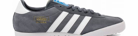 Adidas Bamba Grey/White Suede Trainers