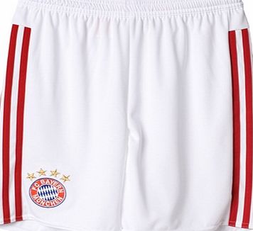 Adidas Bayern Munich Away Shorts 2015/16 - Kids White