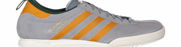 Beckenbauer Grey/Yellow Suede Trainers