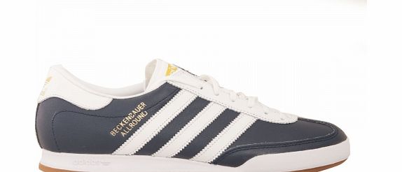 Adidas Beckenbauer Navy/White Leather Trainers