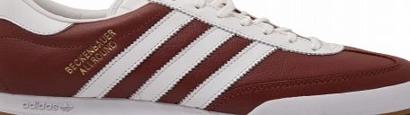 Adidas Beckenbauer Red/White Leather Trainers