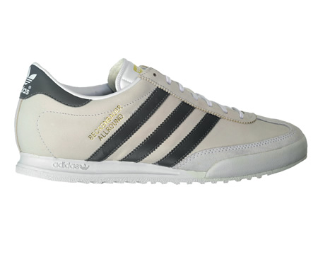 Beckenbauer White/Grey Leather Trainers