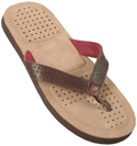 Adidas Beige and Brown Flip Flops