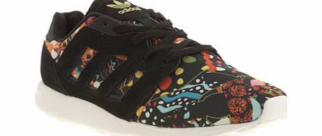 Black  White Zx 500 Farm Print Trainers