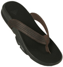 Adidas Black and Brown Flip Flops
