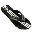 Adidas Black and White Flip Flops