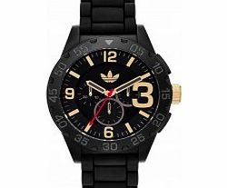 Adidas Black Newburgh Chronograph Silicone Watch