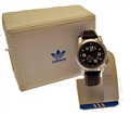 Adidas Boys Black Leather Sports Watch
