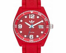 Adidas Brisbane Red Silicone Watch