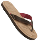 Adidas Brown Leather Flip Flops