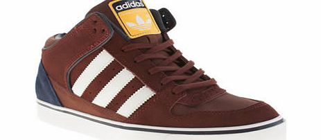 Adidas Burgundy Culver Mid Trainers