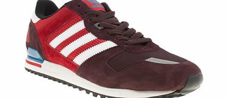 Adidas Burgundy Zx 700 Trainers