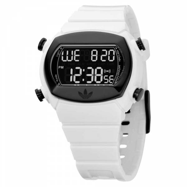 Adidas Candy LCD Black Watch with White Strap