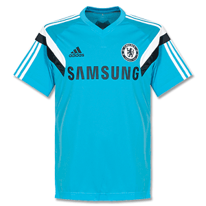 Chelsea Adizero Players Sky Blue Training Shirt