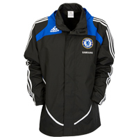 Adidas Chelsea All Weather Jacket - Black/ Reflex Blue.