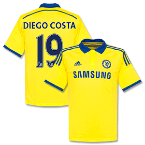 Chelsea Away Diego Costa No.19 Away Shirt 2014