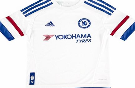 Adidas Chelsea Away Shirt 2015/16 - Kids White S11654