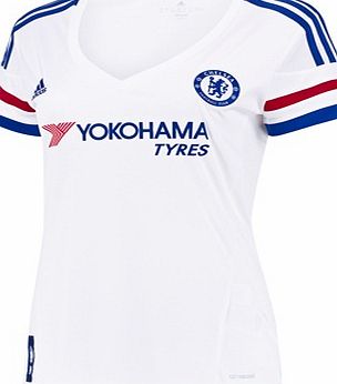 Adidas Chelsea Away Shirt 2015/16 - Womens White S11653