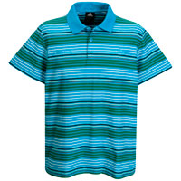 Adidas Chelsea Colours Striped Polo Shirt - Pure