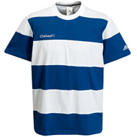 Adidas Chelsea Colours T-Shirt - White/Solid Blue.