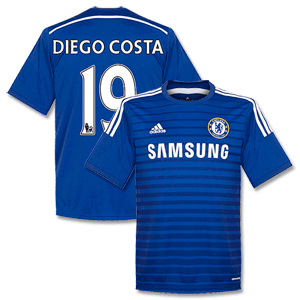 Chelsea Home Diego Costa No.19 Shirt 2014 2015