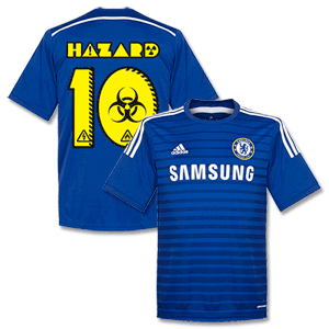 Chelsea Home Hazard Shirt 2014 2015 (Sign Style