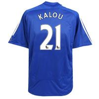 Adidas Chelsea Home Shirt 2006/08 - Kids with Kalou 21