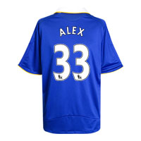 Adidas Chelsea Home Shirt 2008/09 with Alex 33 printing
