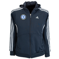 Adidas Chelsea Record Full Zip Hoodie - Dark Navy/White