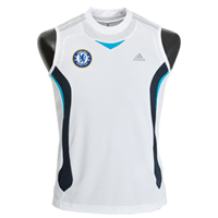 Adidas Chelsea Record Top - White - Sleeveless - Kids.