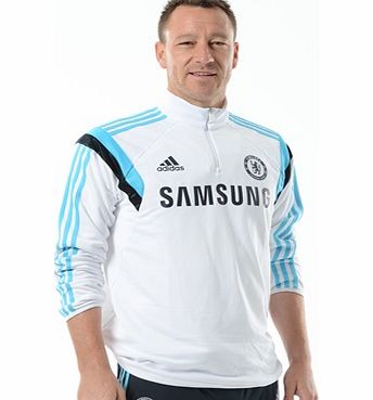 Chelsea Training Long Sleeve Top - Kids White