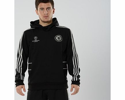 Adidas Chelsea UCL Training Hooded Sweatshirt Black