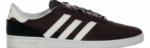 Adidas Ciero Burgundy/White Suede Trainers